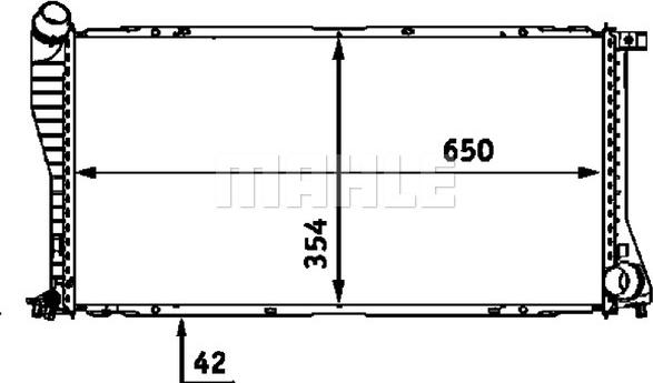 MAHLE CR 288 000P - Jäähdytin,moottorin jäähdytys inparts.fi