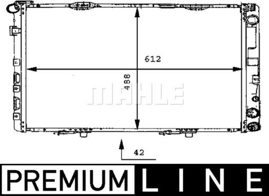 MAHLE CR 283 000P - Jäähdytin,moottorin jäähdytys inparts.fi