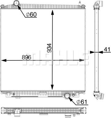 MAHLE CR 2390 000P - Jäähdytin,moottorin jäähdytys inparts.fi