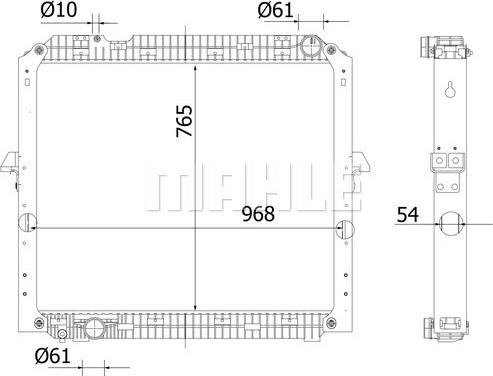 MAHLE CR 2326 000S - Jäähdytin,moottorin jäähdytys inparts.fi