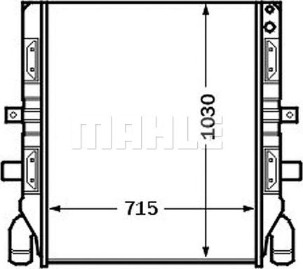 MAHLE CR 759 000S - Jäähdytin,moottorin jäähdytys inparts.fi