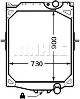 MAHLE CR 756 000P - Jäähdytin,moottorin jäähdytys inparts.fi