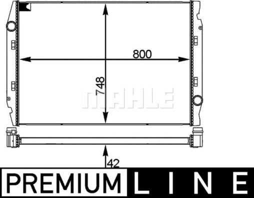 MAHLE CR 719 001P - Jäähdytin,moottorin jäähdytys inparts.fi