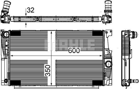 MAHLE CR 775 000S - Jäähdytin,moottorin jäähdytys inparts.fi