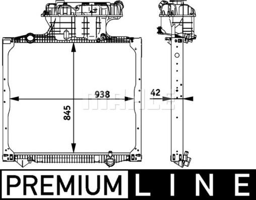 MAHLE CR 770 000P - Jäähdytin,moottorin jäähdytys inparts.fi