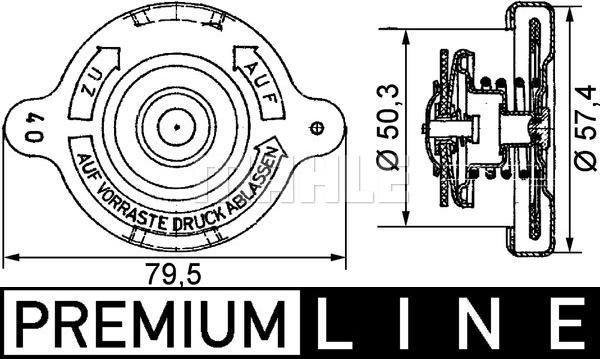 MAHLE CRB 13 000P - Korkki, jäähdytin inparts.fi