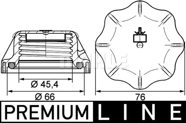 MAHLE CRB 20 000P - Korkki, paisuntasäiliö inparts.fi