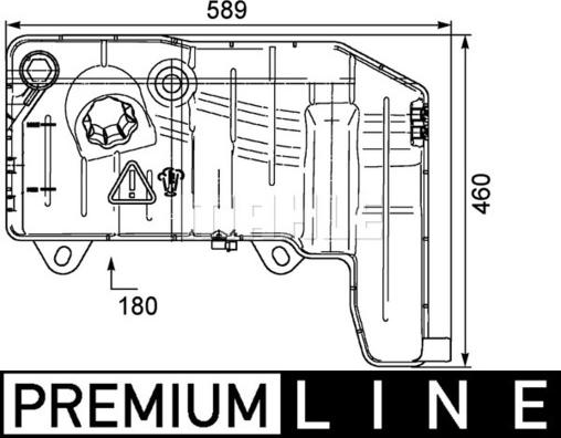 MAHLE CRT 55 000P - Nestesäiliö, jäähdytysneste inparts.fi