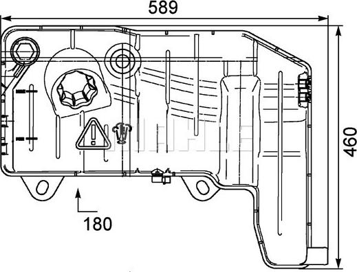 MAHLE CRT 55 000P - Nestesäiliö, jäähdytysneste inparts.fi