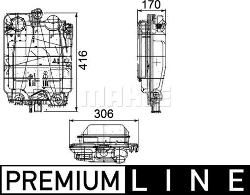 MAHLE CRT 102 000P - Nestesäiliö, jäähdytysneste inparts.fi