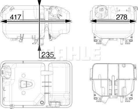 MAHLE CRT 237 000P - Nestesäiliö, jäähdytysneste inparts.fi