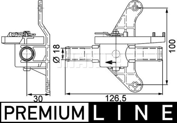 MAHLE CV 5 000P - Jäähdytysnesteen säätöventtiili inparts.fi