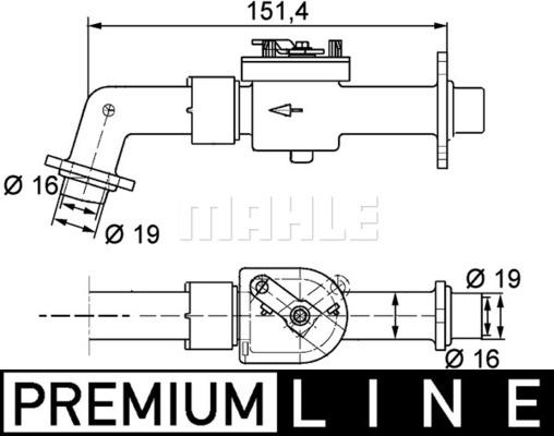 MAHLE CV 6 000P - Jäähdytysnesteen säätöventtiili inparts.fi