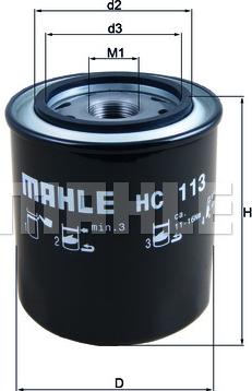 MAHLE HC 113 - Hydrauliikkasuodatin, automaattivaihteisto inparts.fi
