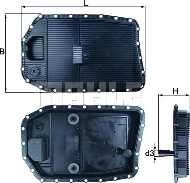 MAHLE HX 154 - Öljypohja, automaattivaihteisto inparts.fi