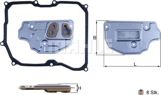 MAHLE HX 256D - Hydrauliikkasuodatin, automaattivaihteisto inparts.fi