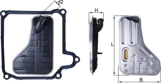 MAHLE HX 264D - Hydrauliikkasuodatin, automaattivaihteisto inparts.fi