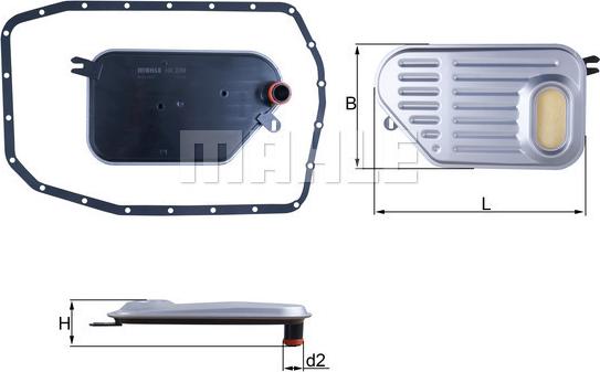 MAHLE HX 239D - Hydrauliikkasuodatin, automaattivaihteisto inparts.fi