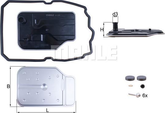 MAHLE HX 230 KIT - Hydrauliikkasuodatin, automaattivaihteisto inparts.fi