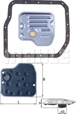 MAHLE HX 237D - Hydrauliikkasuodatin, automaattivaihteisto inparts.fi