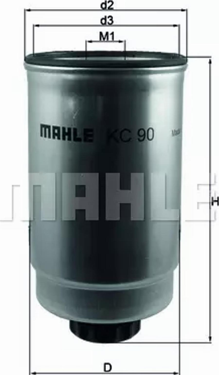 MAHLE KC 90 - Polttoainesuodatin inparts.fi