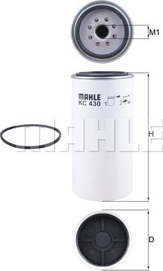 MAHLE KC 430D - Polttoainesuodatin inparts.fi