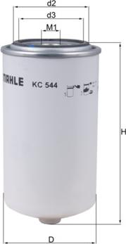 MAHLE KC 544 - Polttoainesuodatin inparts.fi