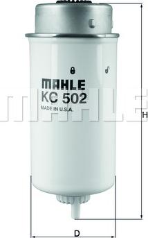 MAHLE KC 502 - Polttoainesuodatin inparts.fi