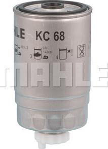 MAHLE KC 68 - Polttoainesuodatin inparts.fi