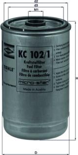 MAHLE KC 102/1 - Polttoainesuodatin inparts.fi