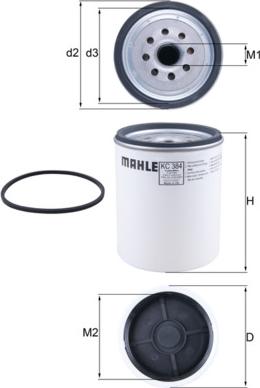 MAHLE KC 384D - Polttoainesuodatin inparts.fi