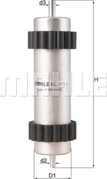 MAHLE KL 915 - Polttoainesuodatin inparts.fi