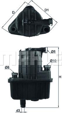 MAHLE KL 469 - Polttoainesuodatin inparts.fi