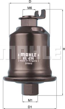 MAHLE KL 436 - Polttoainesuodatin inparts.fi