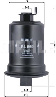 MAHLE KL 560 - Polttoainesuodatin inparts.fi