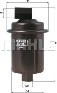 MAHLE KL 516 - Polttoainesuodatin inparts.fi