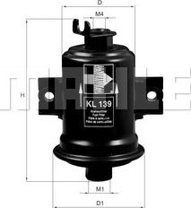 MAHLE KL 139 - Polttoainesuodatin inparts.fi