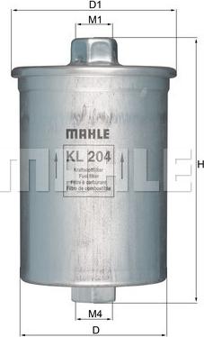 MAHLE KL 204 - Polttoainesuodatin inparts.fi