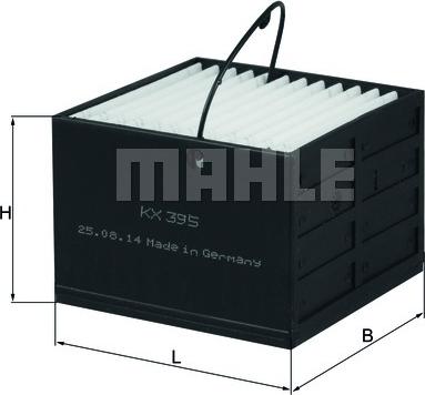 MAHLE KX 395 - Polttoainesuodatin inparts.fi