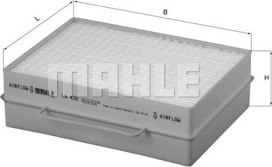 MAHLE LA 432 - Suodatin, sisäilma inparts.fi