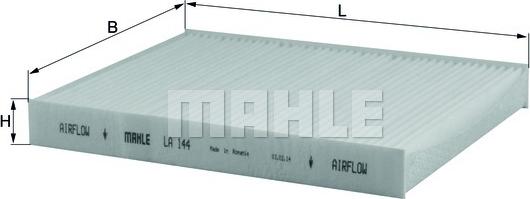 MAHLE LA 144 - Suodatin, sisäilma inparts.fi