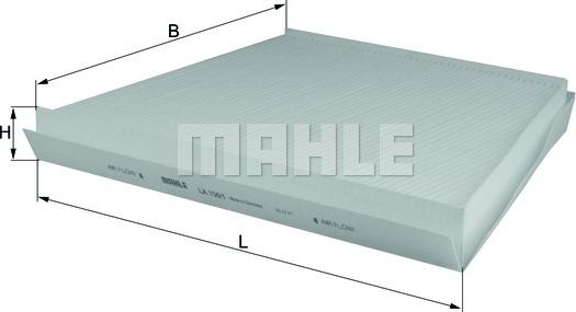 MAHLE LA 156/1 - Suodatin, sisäilma inparts.fi