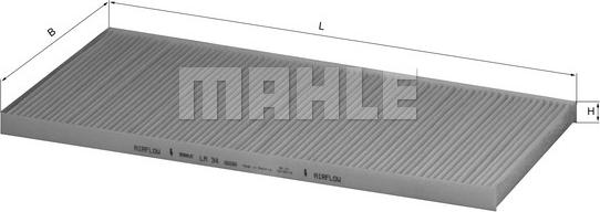 MAHLE LA 34 - Suodatin, sisäilma inparts.fi