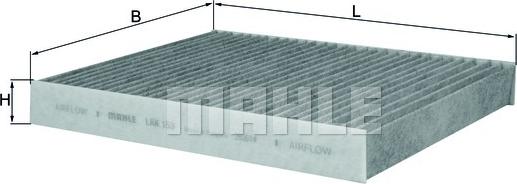 MAHLE LAK 153 - Suodatin, sisäilma inparts.fi