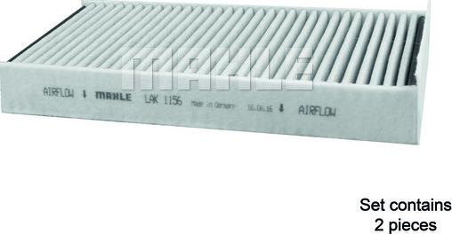 MAHLE LAK 1156/S - Suodatin, sisäilma inparts.fi