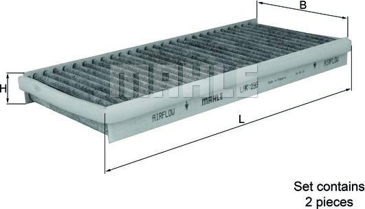 MAHLE LAK 235/S - Suodatin, sisäilma inparts.fi