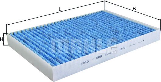 MAHLE LAO 93 - Suodatin, sisäilma inparts.fi