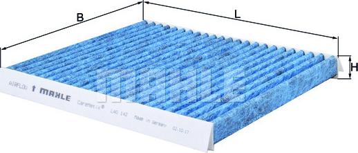 MAHLE LAO 142 - Suodatin, sisäilma inparts.fi