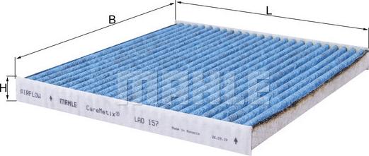 MAHLE LAO 157 - Suodatin, sisäilma inparts.fi