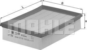 MAHLE LX 598 - Ilmansuodatin inparts.fi